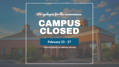Important Campus Update Regarding Water Line Repairs