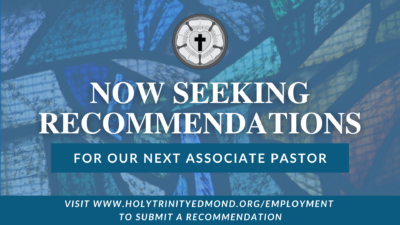 Now Seeking Pastor Recommendations