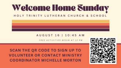 Volunteer at Welcome Home Sunday