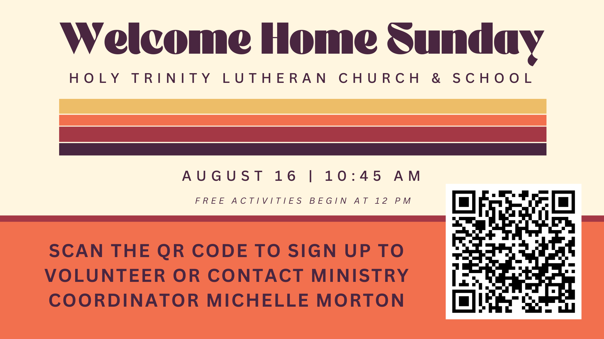 Welcome Home Volunteer sign up