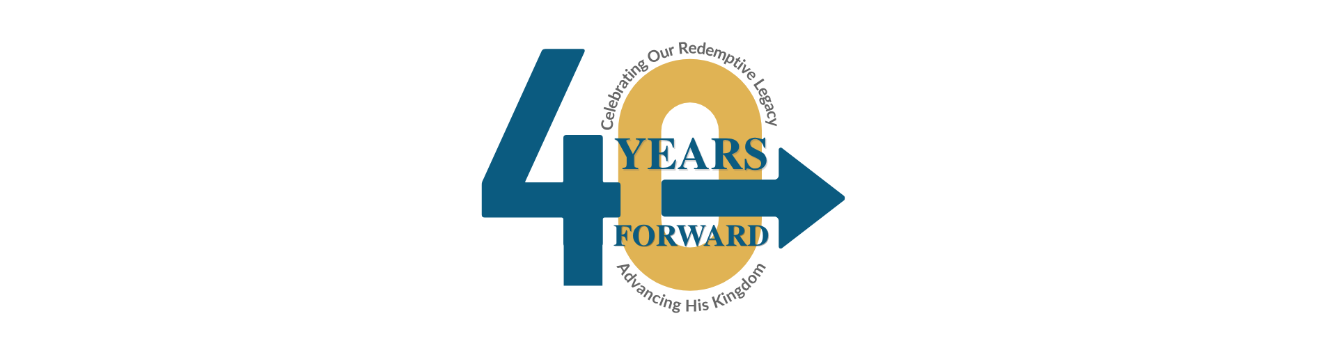 40 years forward banner