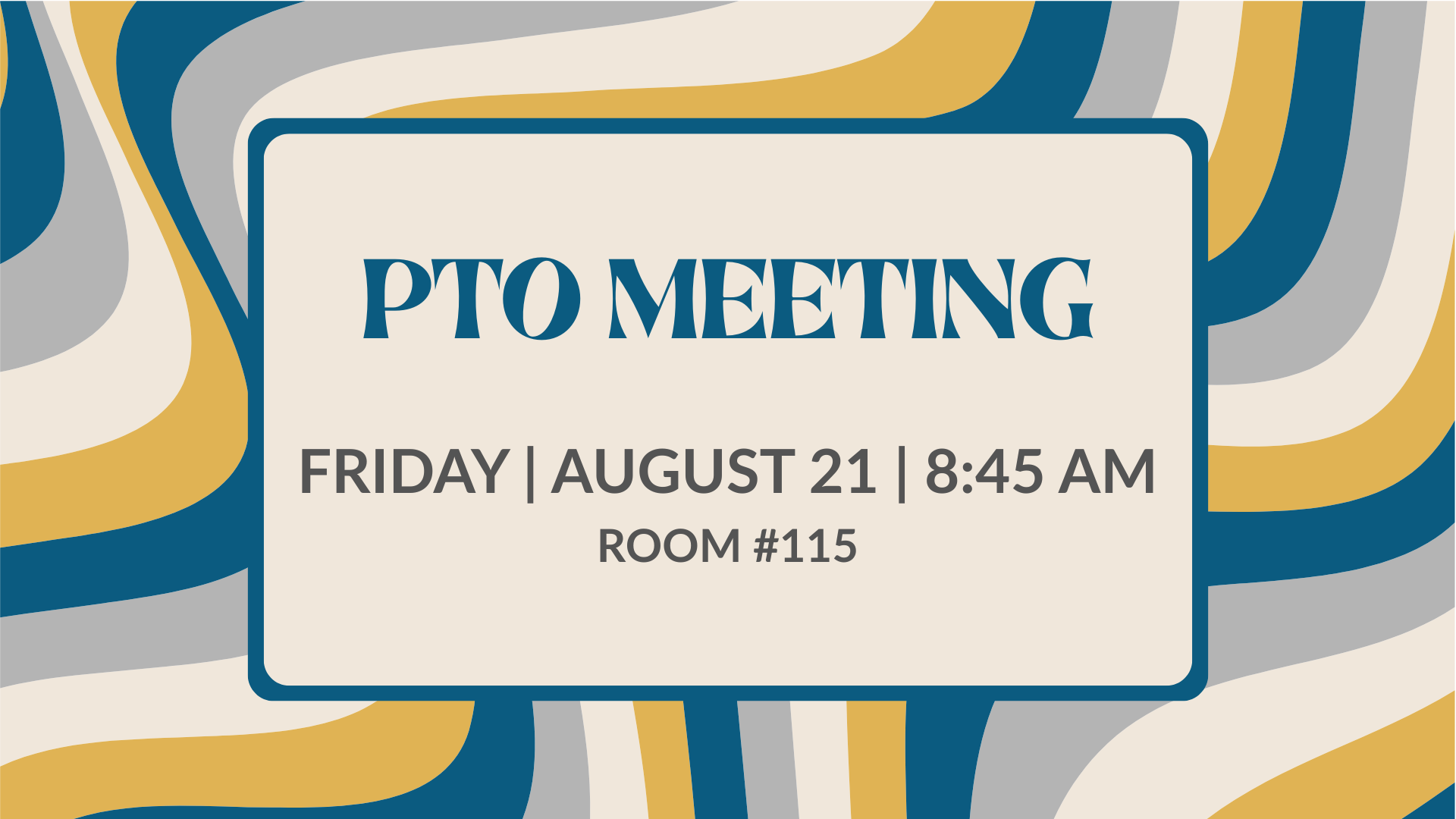 PTO Meeting