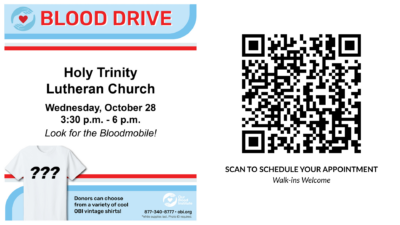 Join Us for Our October Blood Drive